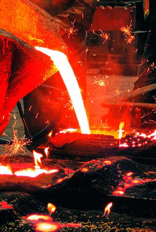 Non-bake sand molding